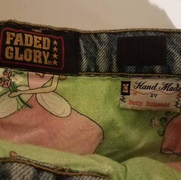 FADED GLORY HANDMADE DENIM SHOULDER HANDBAG - Picture 5 of 8